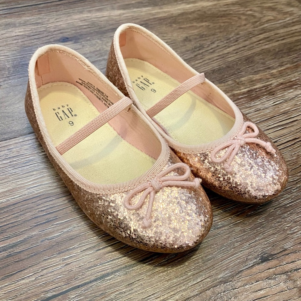 GAP Sparkle Glitter Ballet Flats size 9